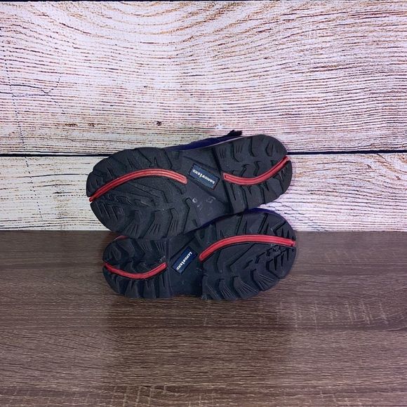 Youth Red and Navy Lands End Snow Boots Size 7m - Picture 9 of 14